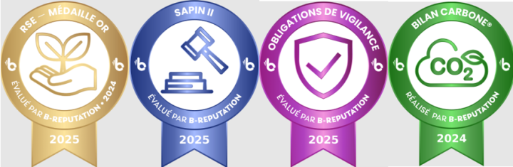 Médailles RSE 2025
